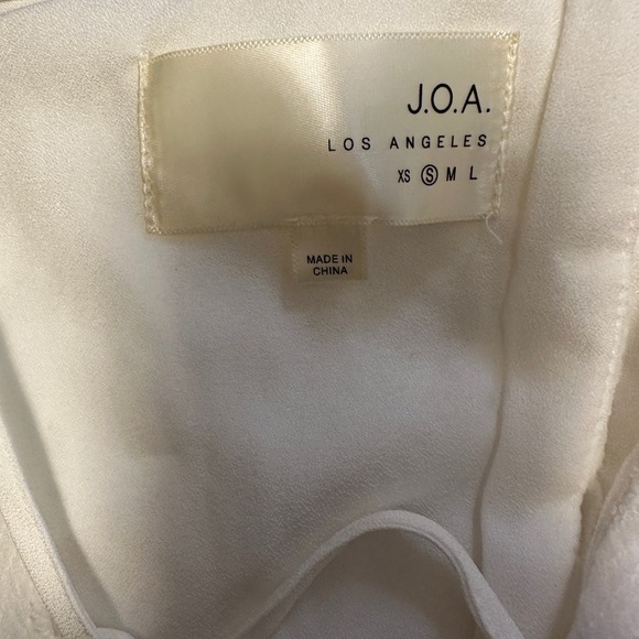 J.O.A Los Angeles White Laced-Up Dress Small - Picture 5 of 5